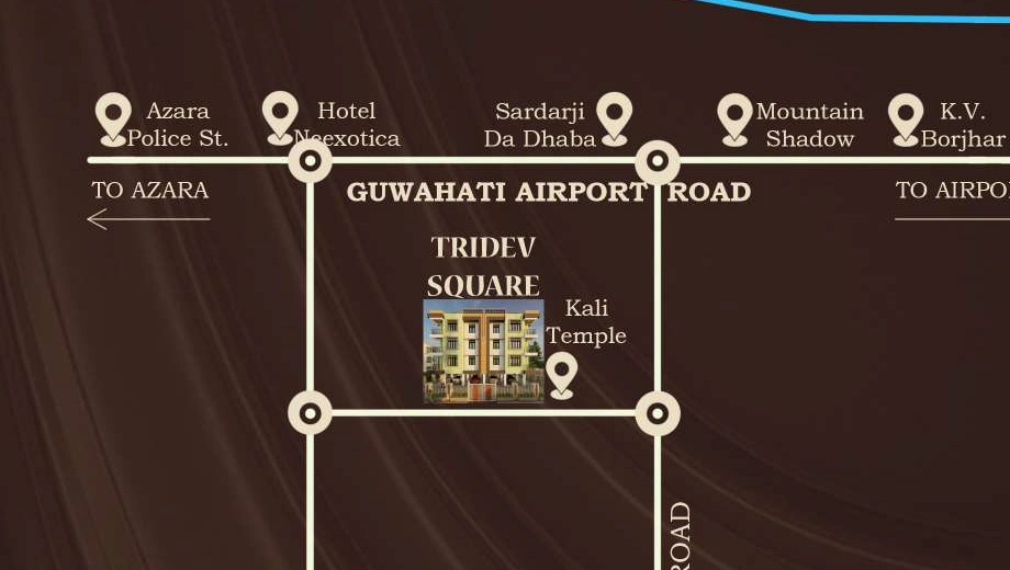 Location of Tridev Square in Azara, Guwahati - Image 433821