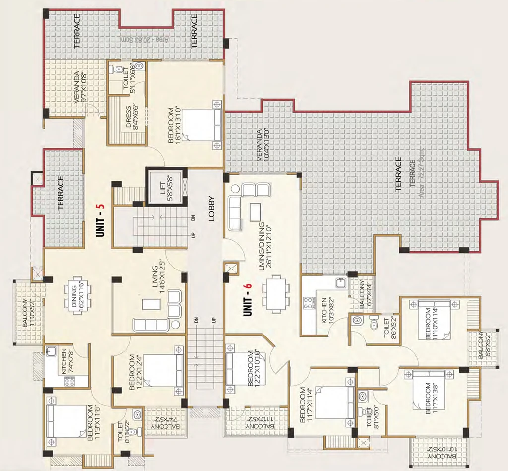 Floor Plan of Percept Calisto in Bormotoria, Guwahati - Image 433839