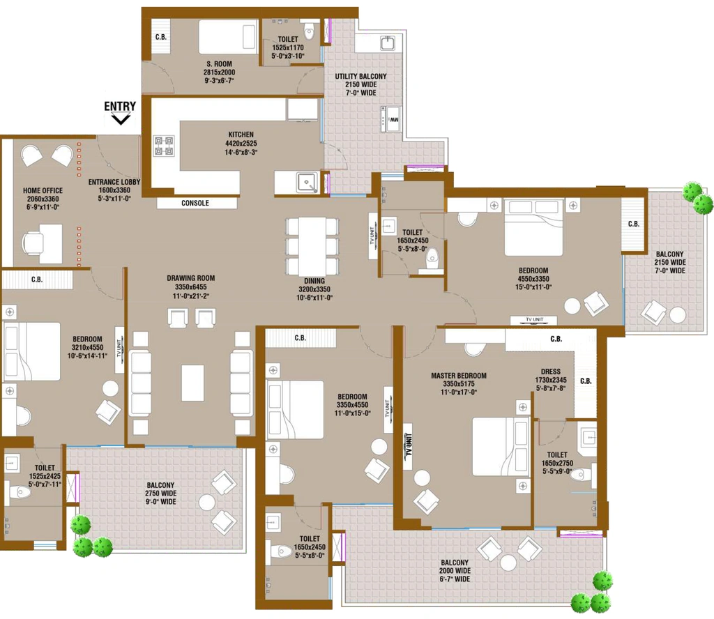 4 BHK Flat in SKA Atlantis in Siddhartha Vihar, Ghaziabad - Image 930635