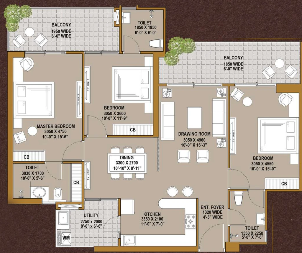 3 BHK Flat in Ska Imperia in NH 24, Ghaziabad - Image 930637
