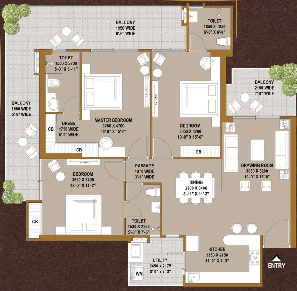 3 BHK Flat in Ska Imperia in NH 24, Ghaziabad - Image 930638