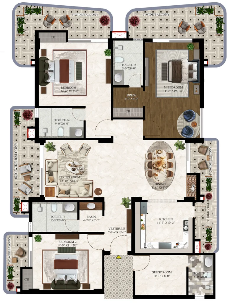 3 BHK Flat in Spark Hills in Mussoorie Road, Dehradun - Image 930641