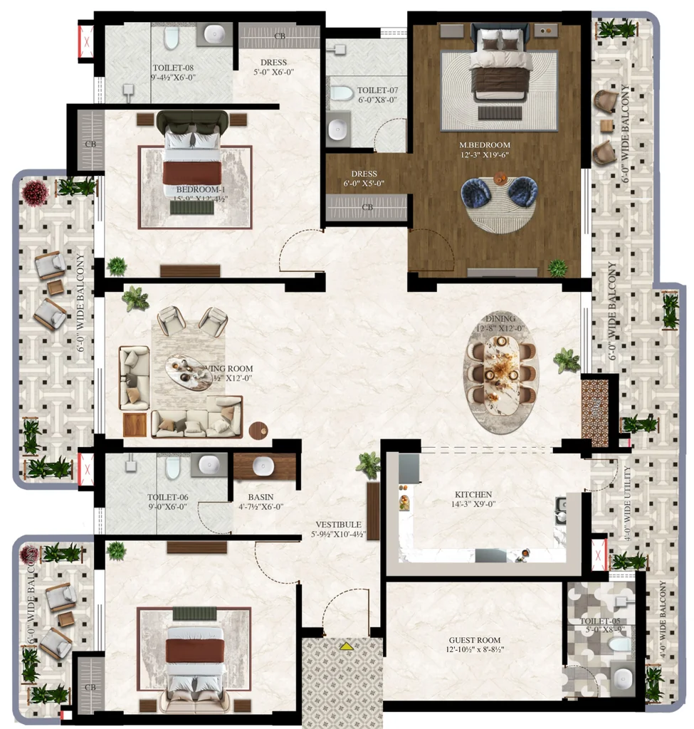 3 BHK Flat in Spark Hills in Mussoorie Road, Dehradun - Image 930642