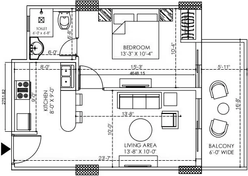 1 BHK Flat in Investors The Land Mark in Kalidas Road, Dehradun - Image 930645