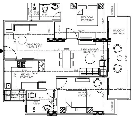2 BHK Flat in Investors The Land Mark in Kalidas Road, Dehradun - Image 930646