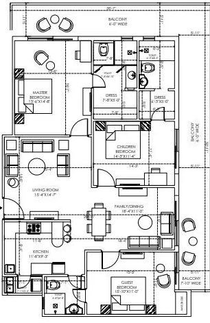 3 BHK Flat in Investors The Land Mark in Kalidas Road, Dehradun - Image 930648