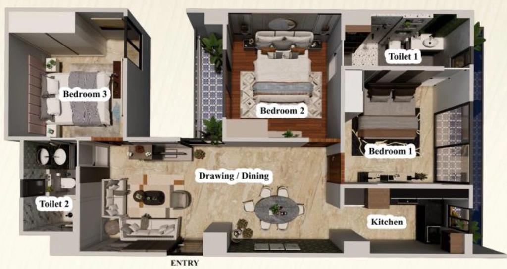 3 BHK Flat in TRS Tamara in Kaushambi, Ghaziabad - Image 930654