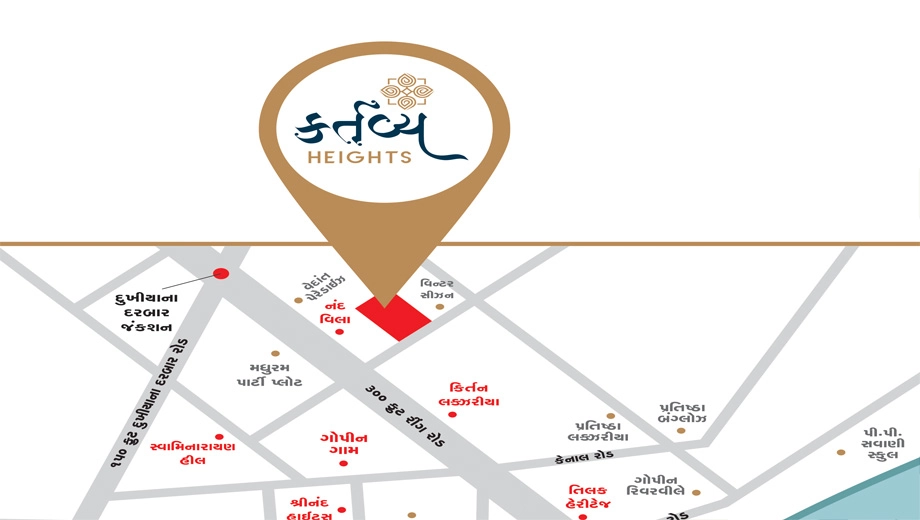 Location of Harikrushna Kartavya Heights in Nana Varachha, Surat - Image 433923
