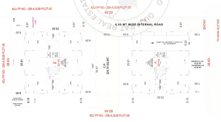 Master Plan of Harikrushna Kartavya Heights in Nana Varachha, Surat - Image 433925