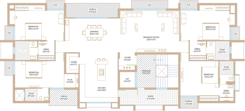 4 BHK Flat in Angel Elegance in Nana Mava, Rajkot - Image 930676