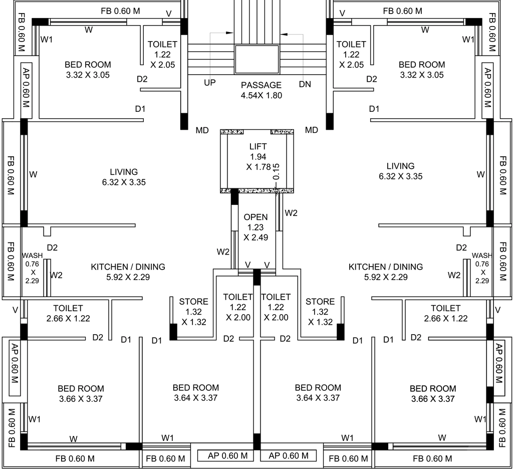 Floor Plan of Patidar Avsar Palace 4 in Nana Mava, Rajkot - Image 433970