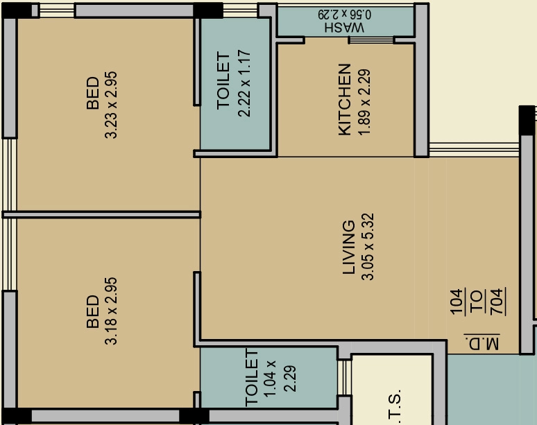 2 BHK Flat in Babji Dream Land I in Nana Mava, Rajkot - Image 930681