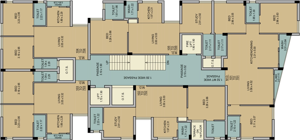 Floor Plan of Babji Dream Land I in Nana Mava, Rajkot - Image 433979
