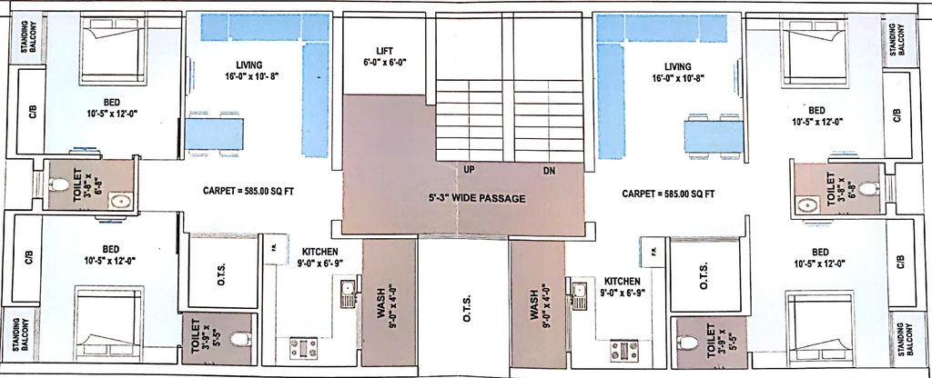 Floor Plan of Shivam Balaji One in Nana Mava, Rajkot - Image 433985