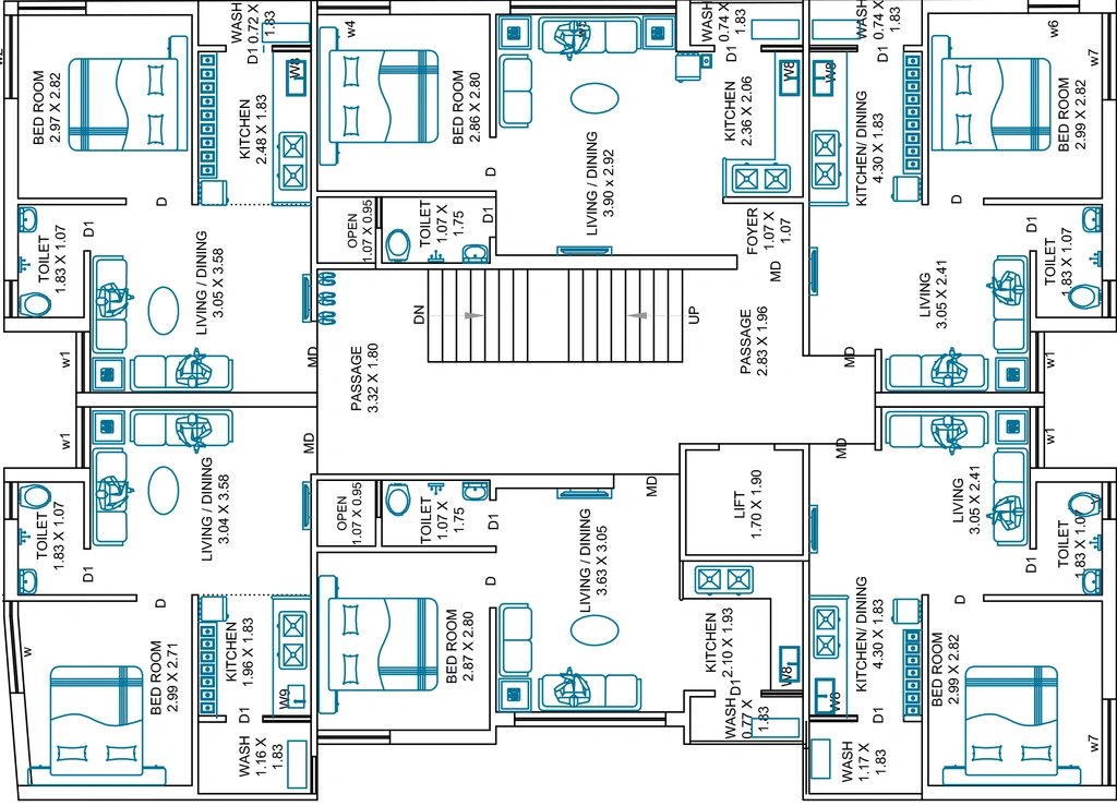 Floor Plan of Dharti Navtan in Nana Mava, Rajkot - Image 433996