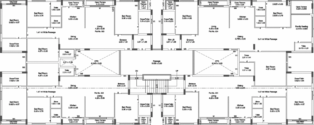 Floor Plan of Dhruv Silicon Valley in Nana Mava, Rajkot - Image 434004