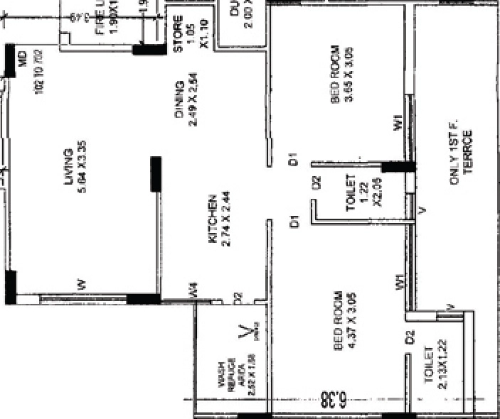 2 BHK Flat in Gokul Vraj Akshar in Mavdi, Rajkot - Image 930695
