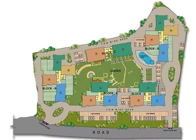 Master Plan of Signature Estates in Ulubari, Guwahati - Image 434046