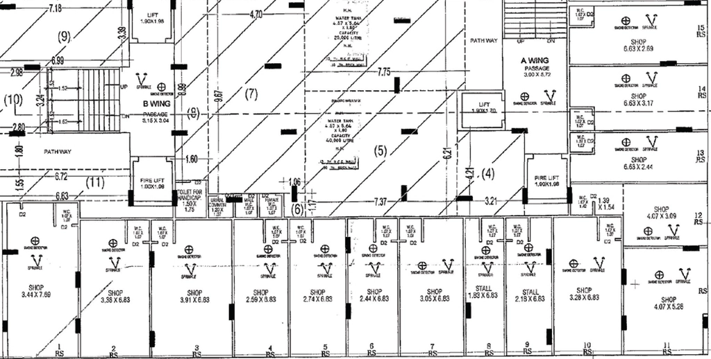 Floor Plan of Commercial Gokul Vraj Akshar in Mavdi, Rajkot - Image 434031