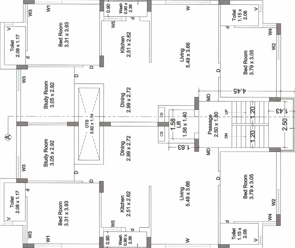 Floor Plan of Madhav Green Ice in Nana Mava, Rajkot - Image 434053