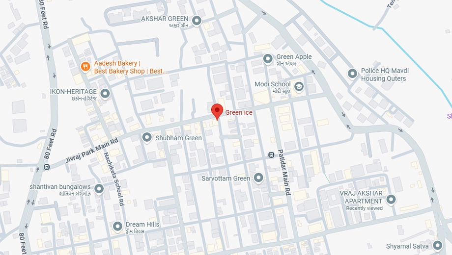 Location of Madhav Green Ice in Nana Mava, Rajkot - Image 434051