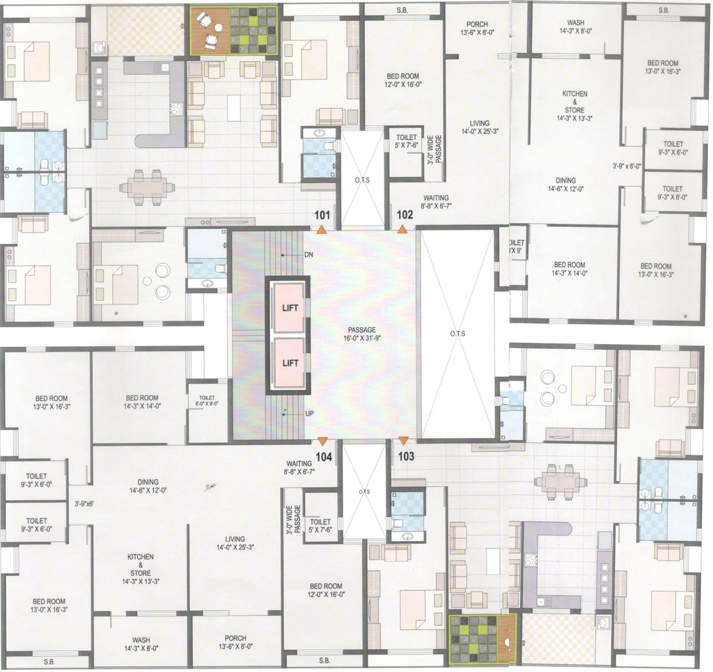 Floor Plan of Harmony Builders in Nana Mava, Rajkot - Image 434076