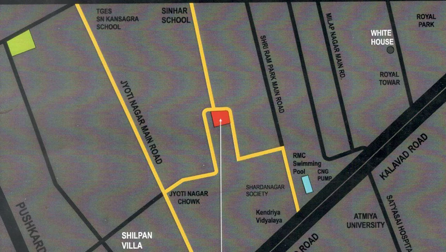 Location of Harmony Builders in Nana Mava, Rajkot - Image 434074