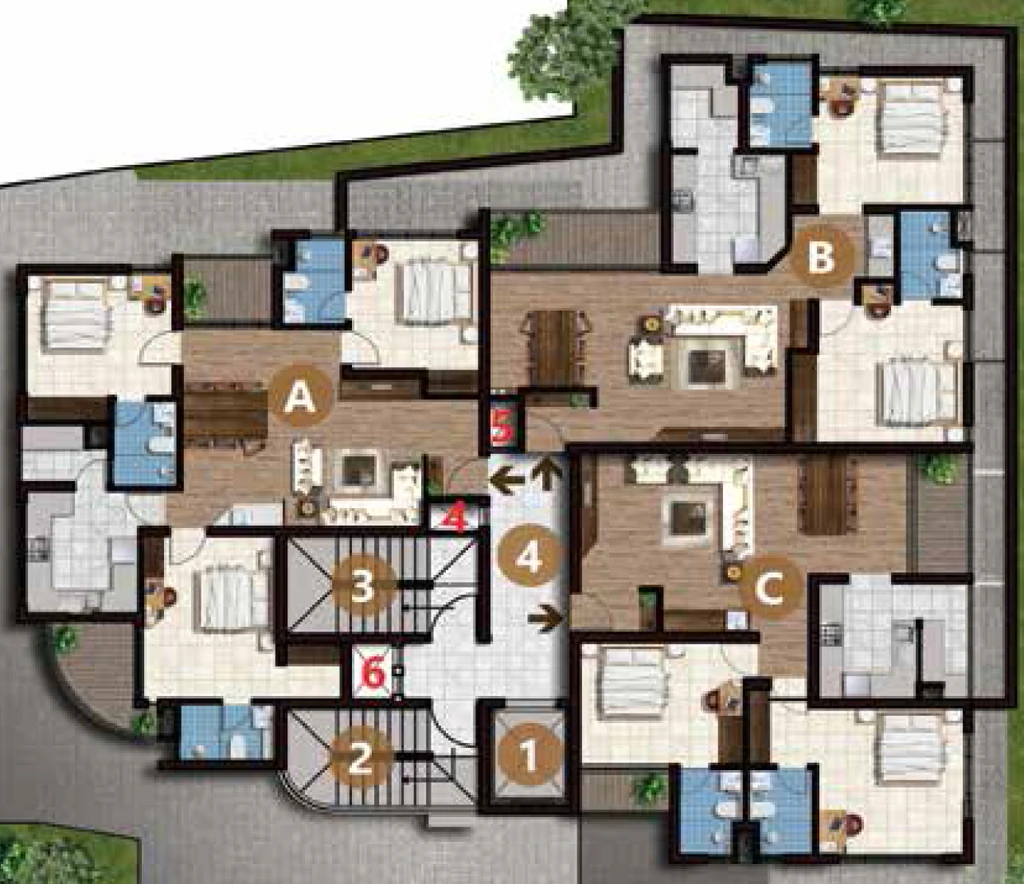 Floor Plan of Adonai Majesty in Nalanchira, Thiruvananthapuram - Image 434181