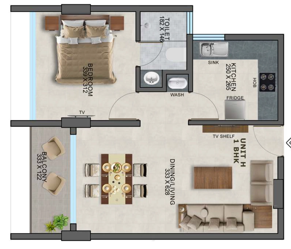 1 BHK Flat in Arcon Platinum Heights in Chacka, Thiruvananthapuram - Image 930745