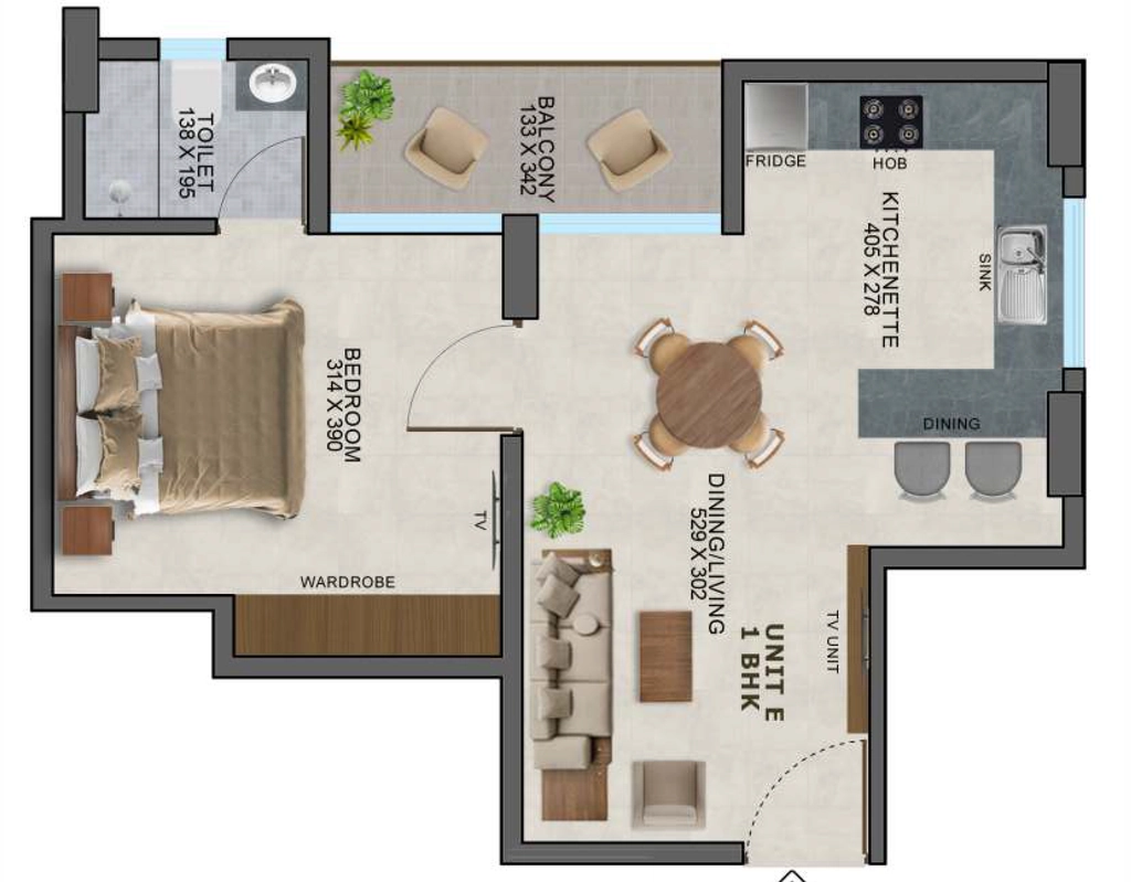 1 BHK Flat in Arcon Platinum Heights in Chacka, Thiruvananthapuram - Image 930746