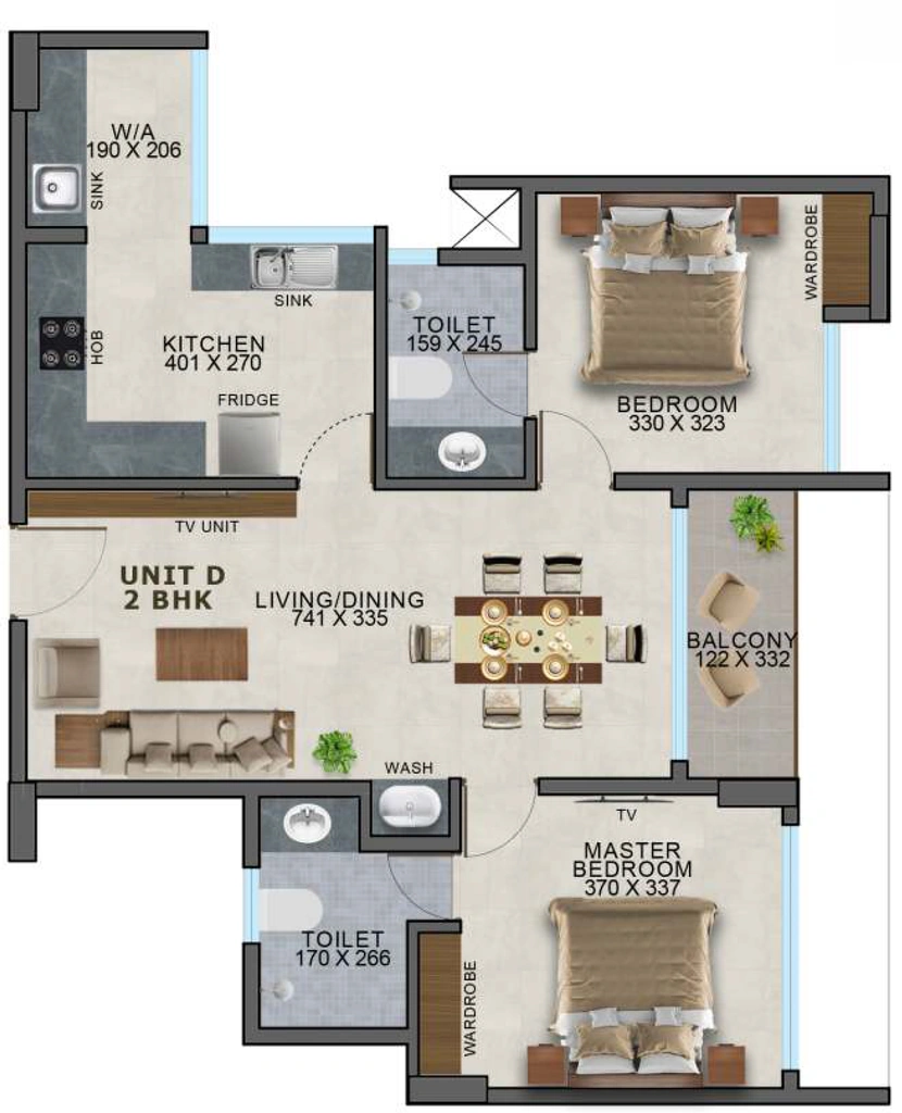 2 BHK Flat in Arcon Platinum Heights in Chacka, Thiruvananthapuram - Image 930747