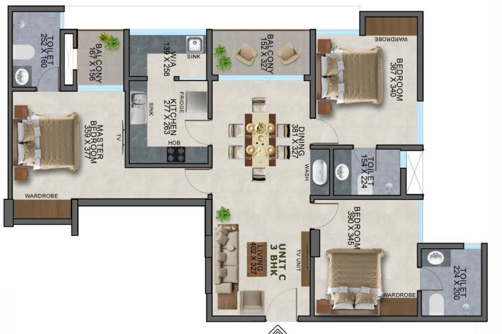 3 BHK Flat in Arcon Platinum Heights in Chacka, Thiruvananthapuram - Image 930748