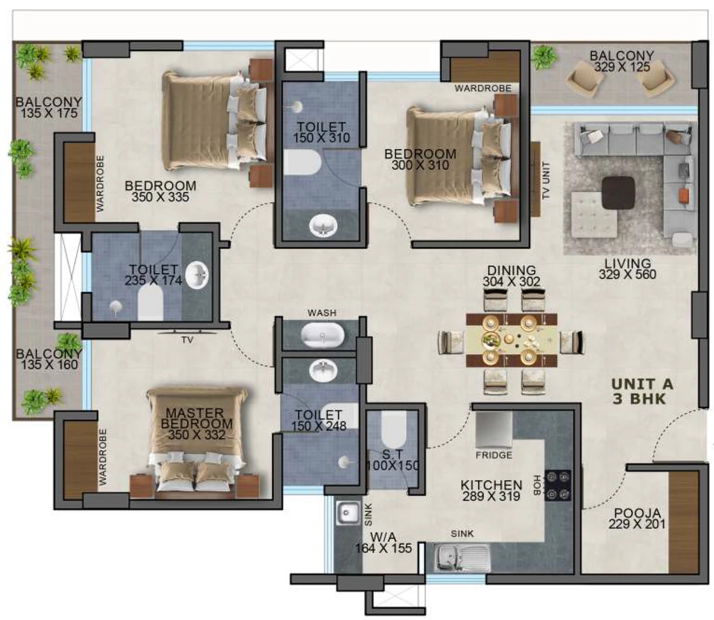3 BHK Flat in Arcon Platinum Heights in Chacka, Thiruvananthapuram - Image 930749