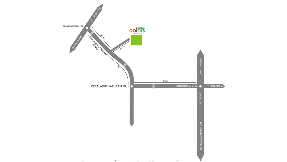 Location of Beacon Colors in Mannanthala, Thiruvananthapuram - Image 434201