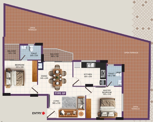 2 BHK Flat in Cordon Vistara in Kazhakootam, Thiruvananthapuram - Image 930788