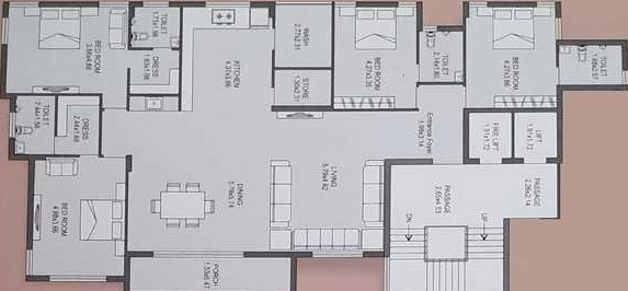 4 BHK Flat in Laxmi Snehdeep Pride in Nana Mava, Rajkot - Image 930726