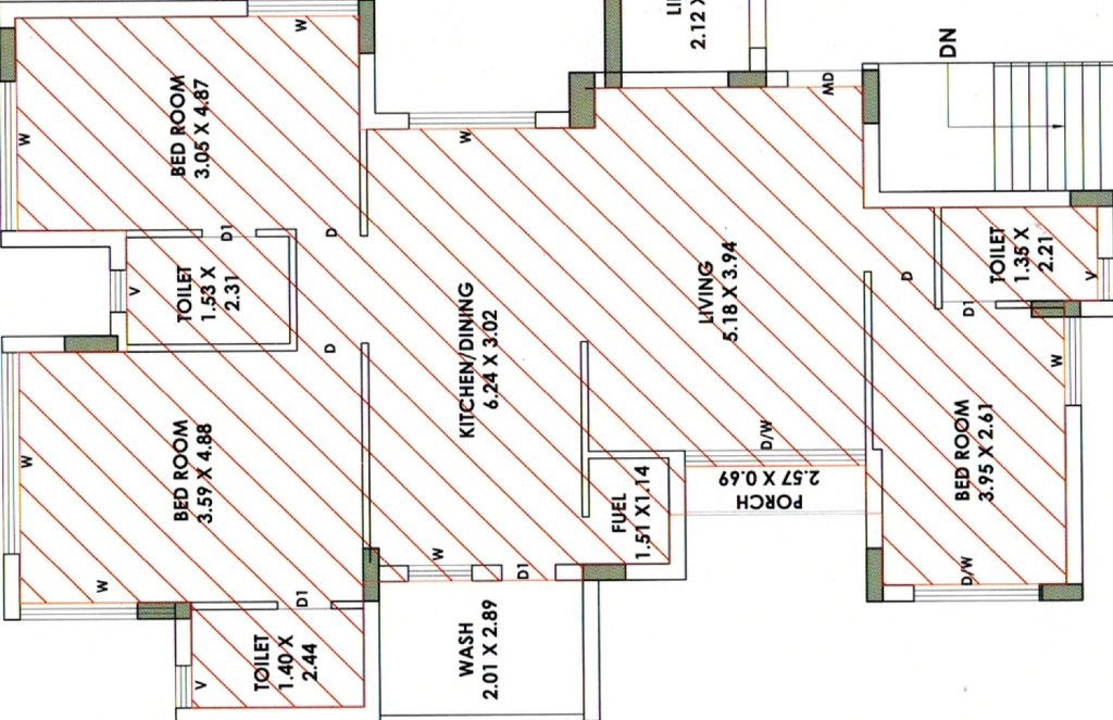3 BHK Flat in Priya Alaska in Nana Mava, Rajkot - Image 930731