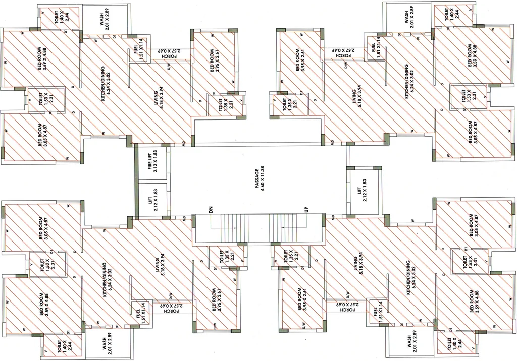 Floor Plan of Priya Alaska in Nana Mava, Rajkot - Image 434139