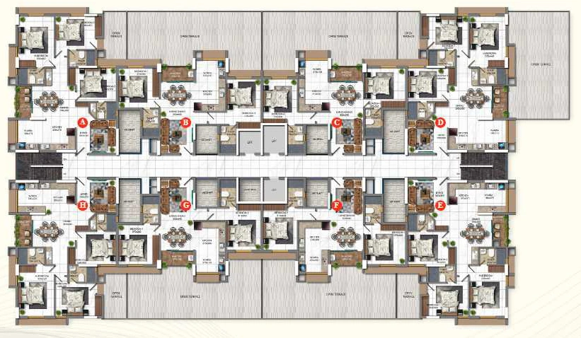 Floor Plan of Desai DD Galleria in Pallippuram, Thiruvananthapuram - Image 434258