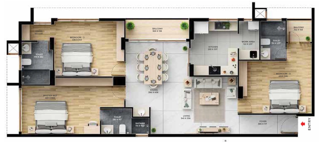 3 BHK Flat in Favourite Ever in Vazhuthacaud, Thiruvananthapuram - Image 930782