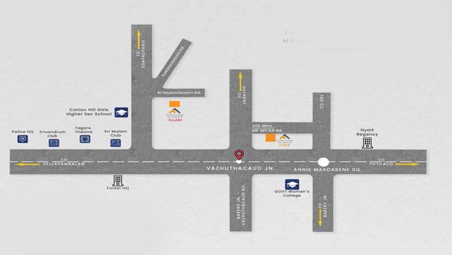 Location of Favourite Ever in Vazhuthacaud, Thiruvananthapuram - Image 434275