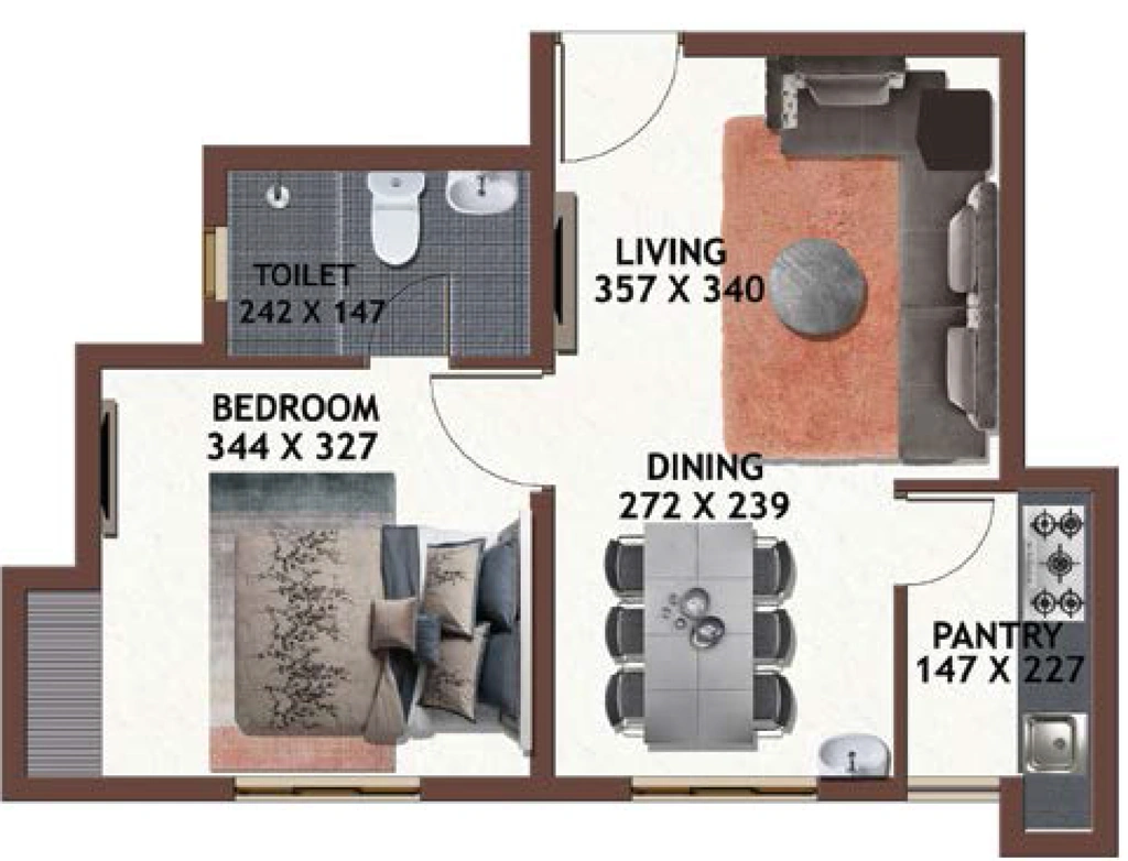 1 BHK Flat in Favourite The Aeropolis in Chacka, Thiruvananthapuram - Image 930801