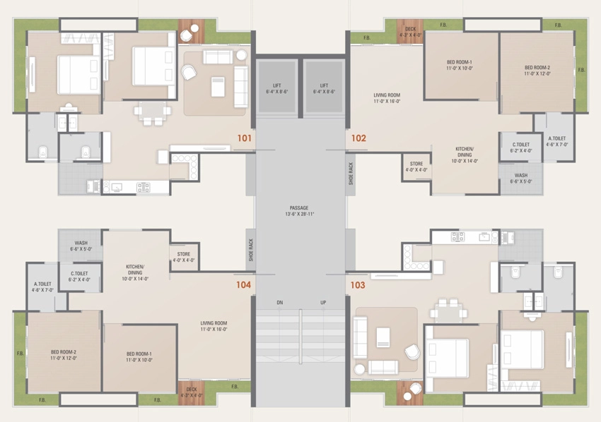 Floor Plan of Northern Infinity in Pal Gam, Surat - Image 434149