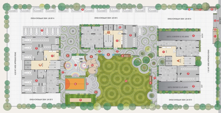Master Plan of Northern Infinity in Pal Gam, Surat - Image 434150