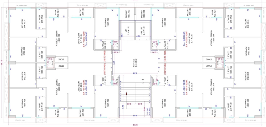 Floor Plan of Ayodhya Darshan in Mota Varachha, Surat - Image 434167