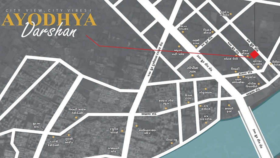 Location of Ayodhya Darshan in Mota Varachha, Surat - Image 434166