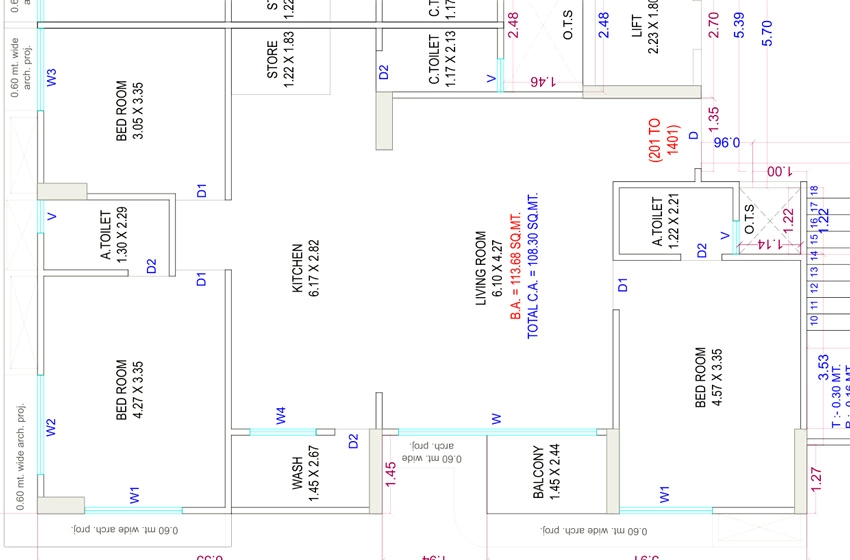3 BHK Flat in Maruti Luxuria in Mota Varachha, Surat - Image 930742
