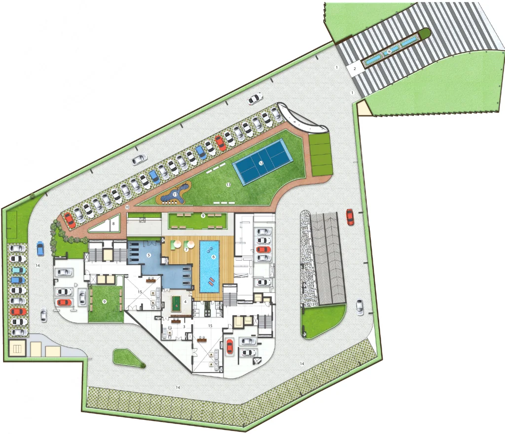 Master Plan of Eiffel Palm Vista in Deva Road, Lucknow - Image 434354