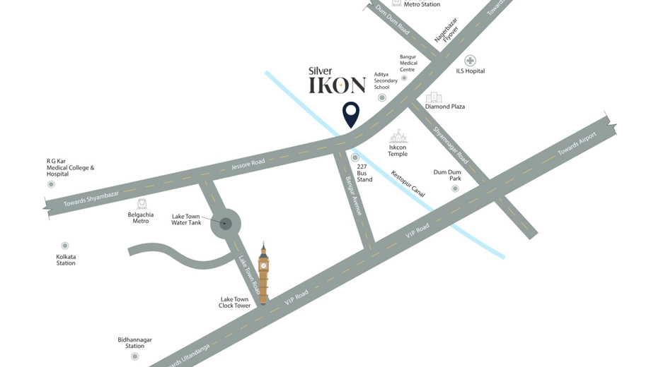 Location of Silver Ikon in Jessore Road, Kolkata - Image 434335