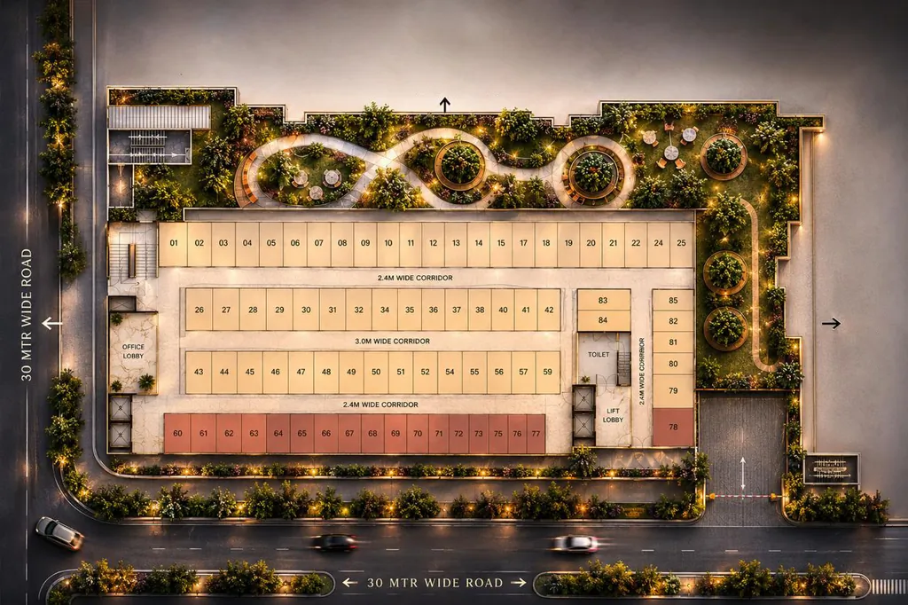 Master Plan of Hightown Joy Street in Gomti Nagar, Lucknow - Image 434388